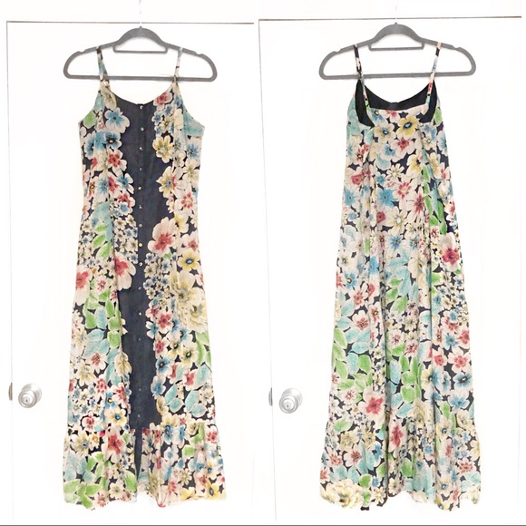 Johnny Was Dresses & Skirts - Johnny Was Scarf Print Maxi Dress XS